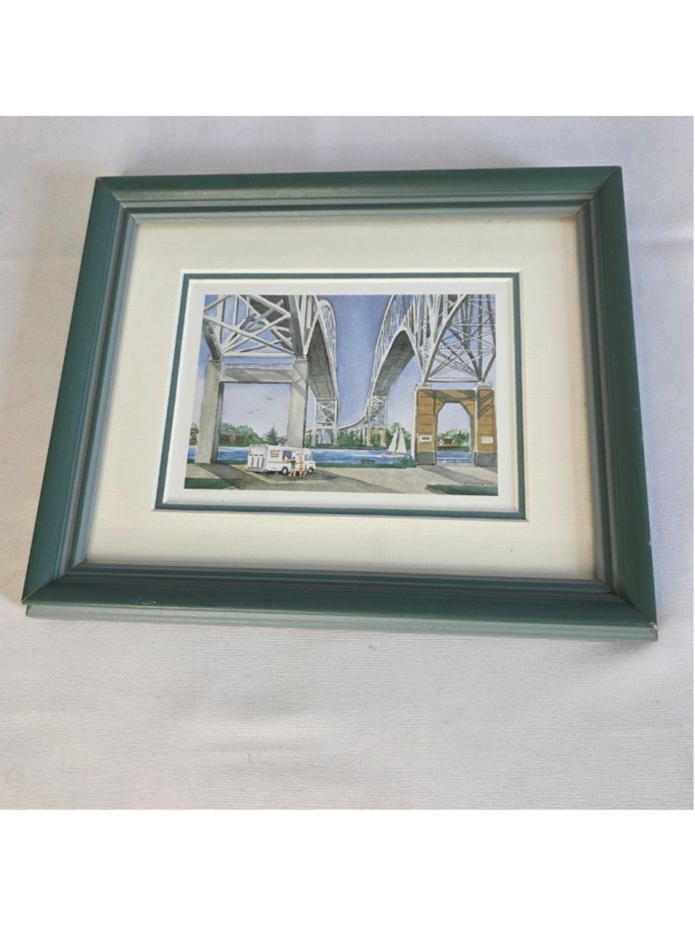 Kathy Rath Painting Green Blue Framed Art One Size